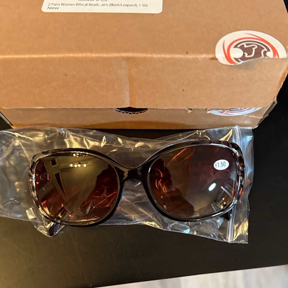 Stylish Black Bifocal  1.50 Sunglasses for Women brand new